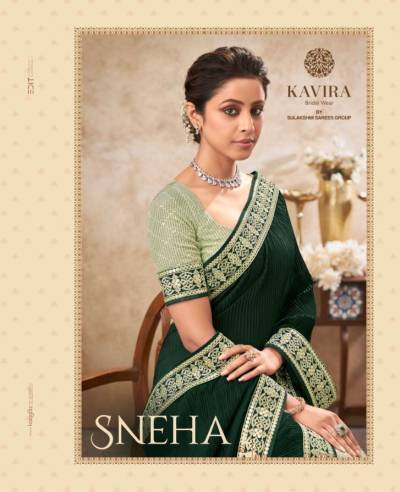 Sneha By Kavira Designer Wedding Wear Beautiful Saree Collection